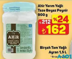 AHİR YARIM YAĞLI TAZE BEYAZ PEYNİR 900 G